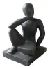 Product image 2 of the product “Sculpture of seated thinking Person, 52 cm ”